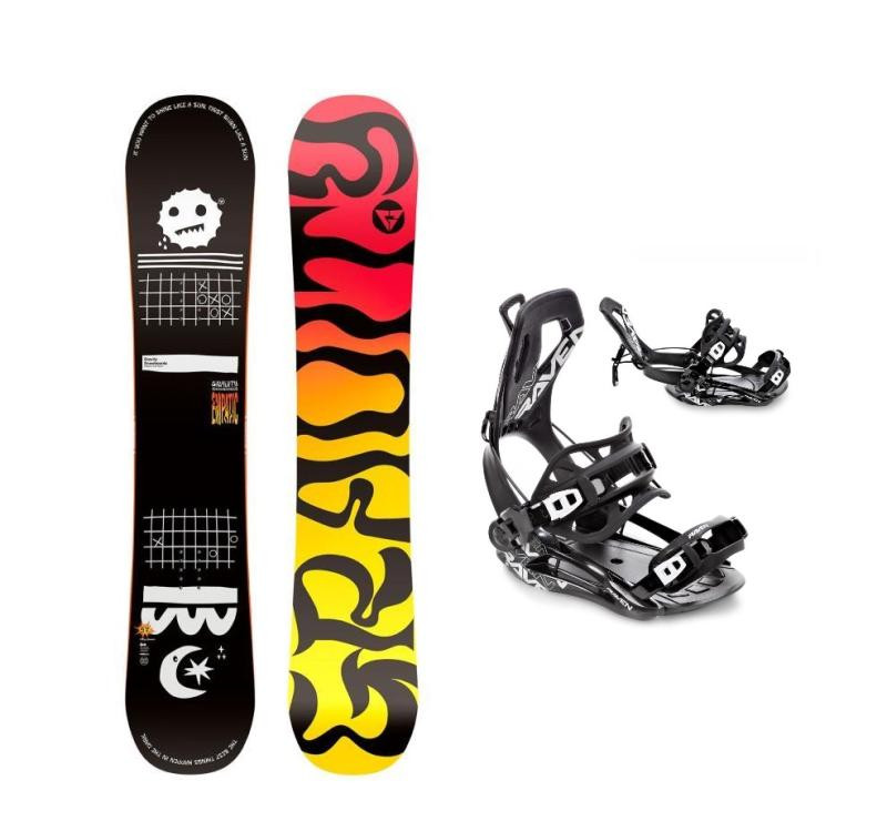 Gravity Empatic 24/25 pánský snowboard + Raven Fastec FT360 black vázání