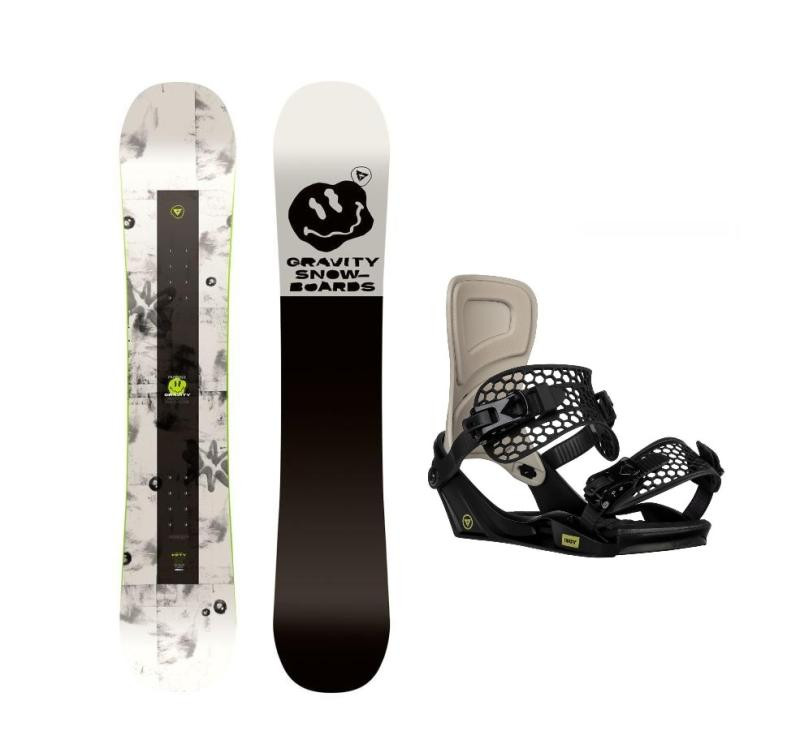 Gravity Madball 24/25 pánský snowboard + Gravity Indy stone/black vázání