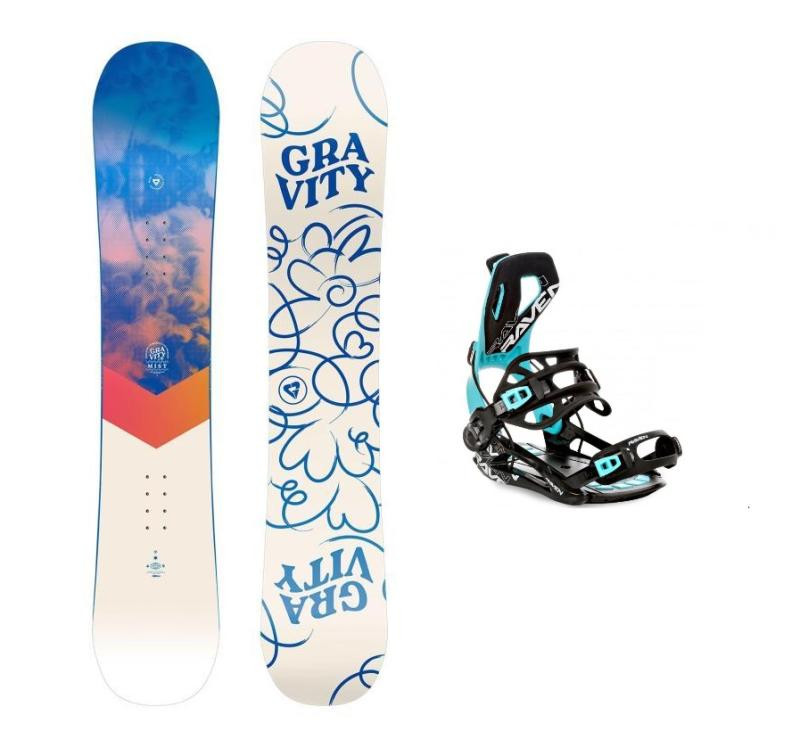 Gravity Mist 24/25 dámský snowboard + Raven Fastec FT360 black/mint vázání