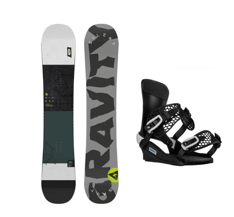 Gravity Silent 24/25 pánský snowboard + Gravity Drift black/white vázání