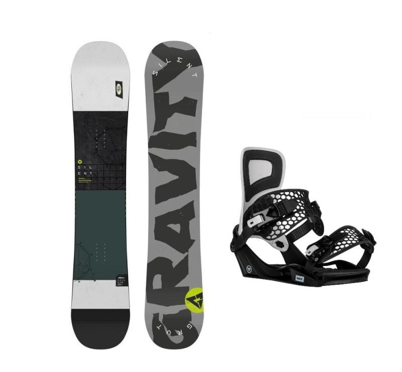 Gravity Silent 24/25 pánský snowboard + Gravity Indy black/white vázání