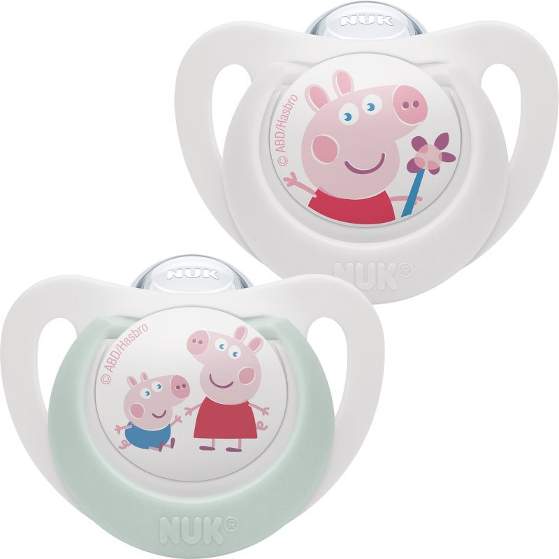 NUK Star Peppa Pig dudlík 2 ks