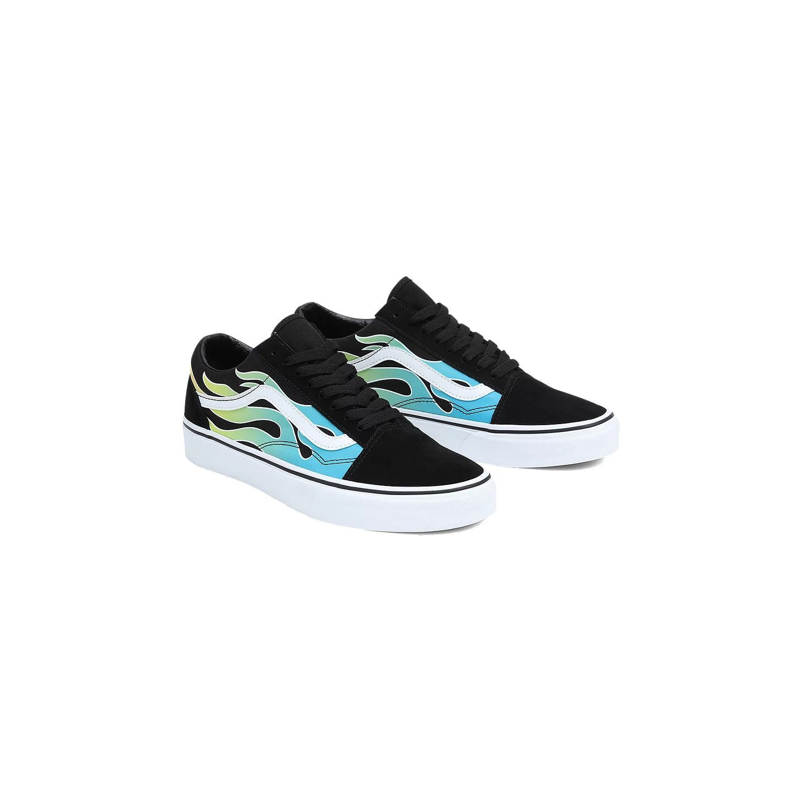 boty VANS - Old Skool Glow Flame Black White (BA2)