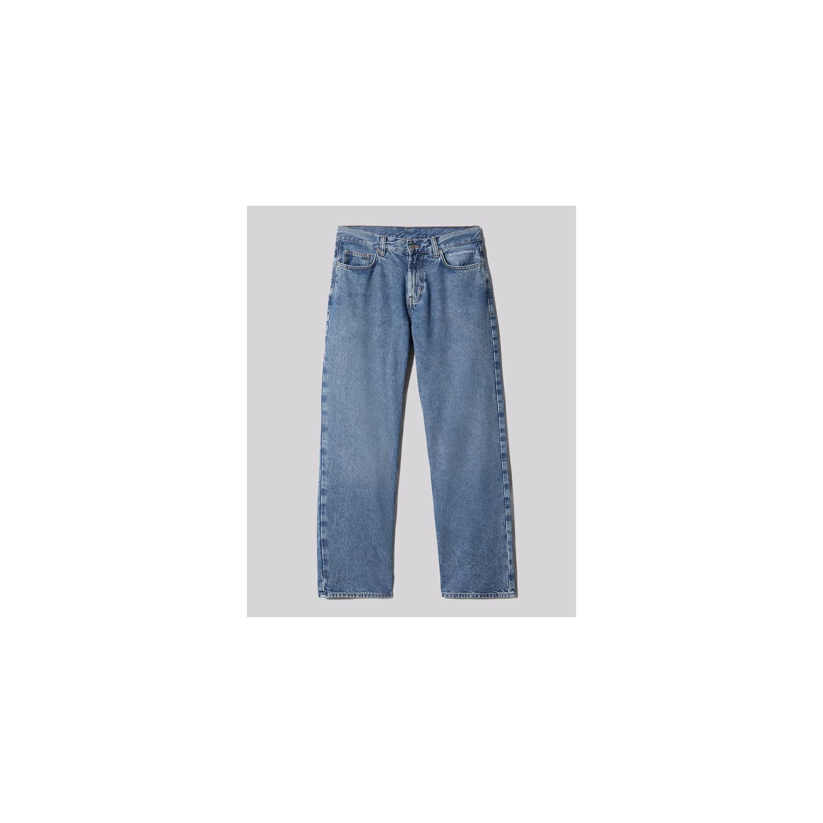 kalhoty BEYOND MEDALS - Loose Jeans (BLUE)