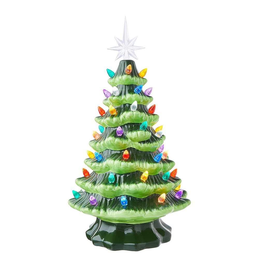 X-MAS LED Stromek keramický 38 cm