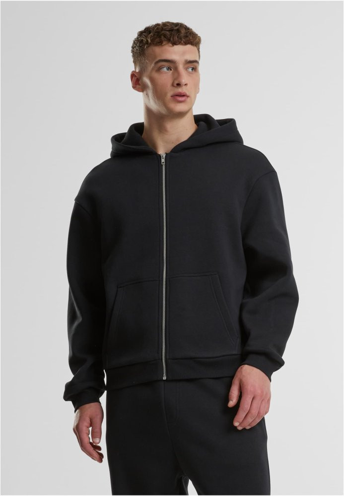 Fluffy Zip Hoody - black 3XL