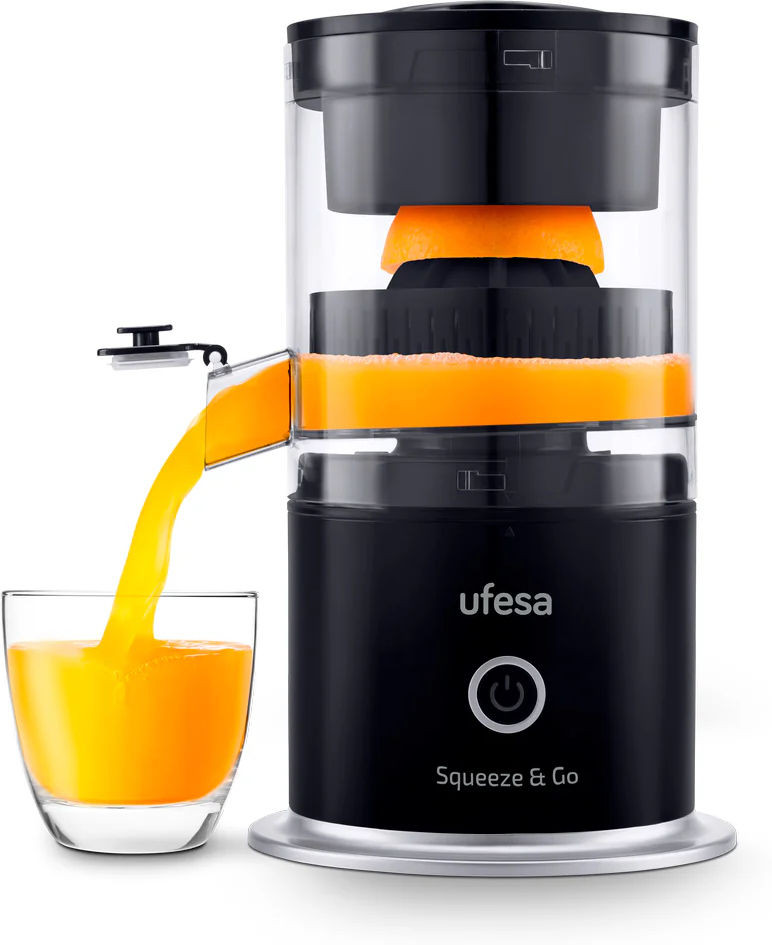 Ufesa odšťavňovač Squeeze & Go černá