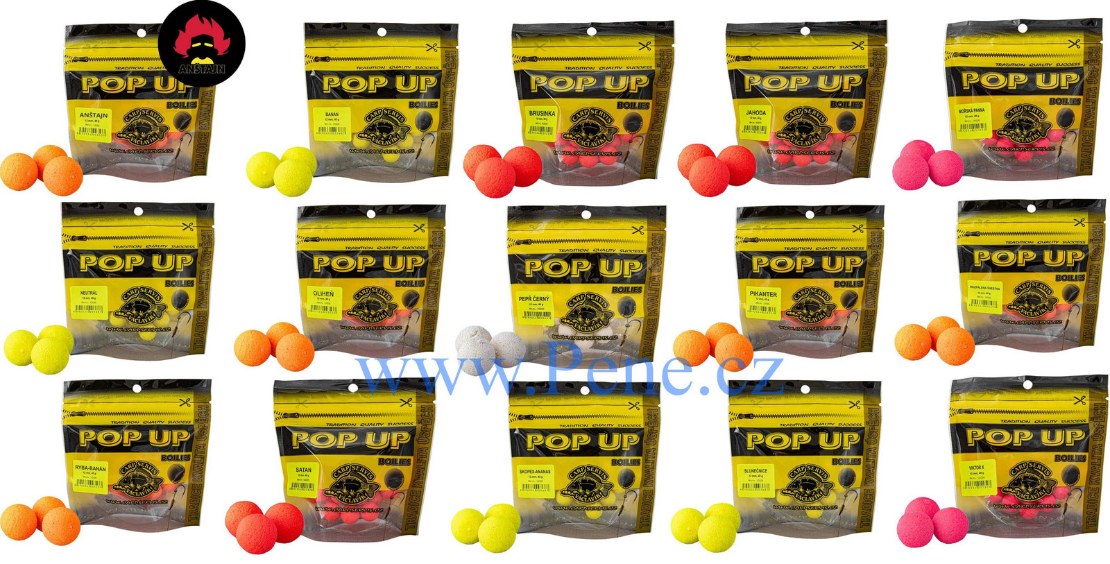 Carp Servis Václavík POP UP boilies sáček 12 mm 40g