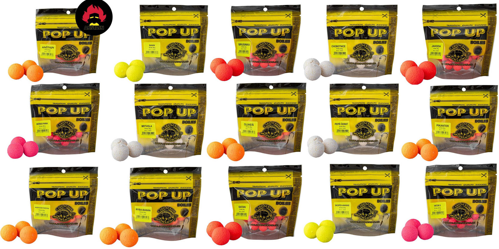 Carp Servis Václavík POP UP boilies CSV 16 MM sáček 50g