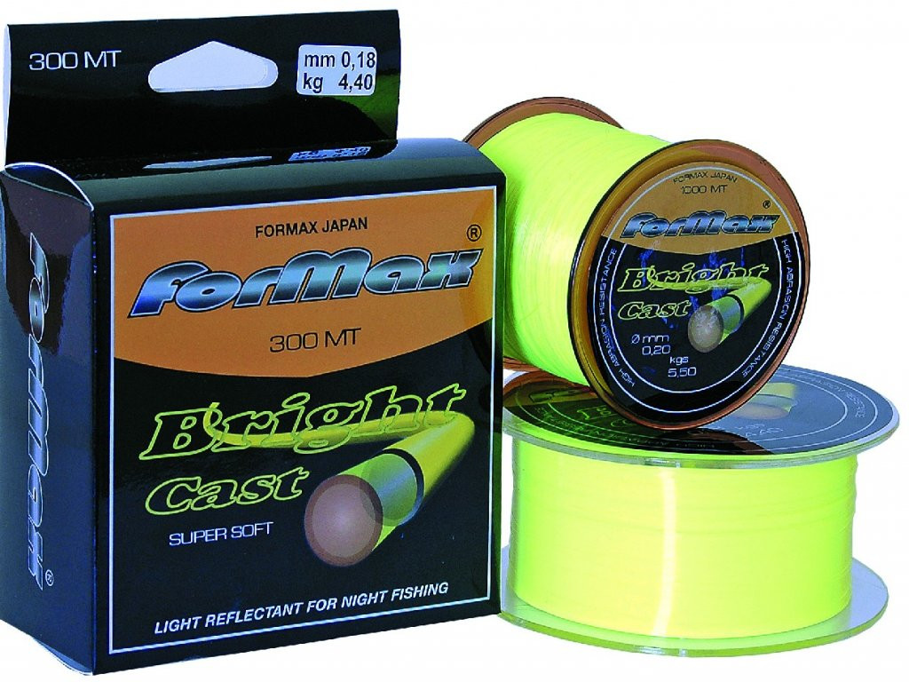 Formax Rybářský vlasec Bright cast 150m  0,16 0,18 0,22 0,25 0,30 0,18 mm / 4,4 kg