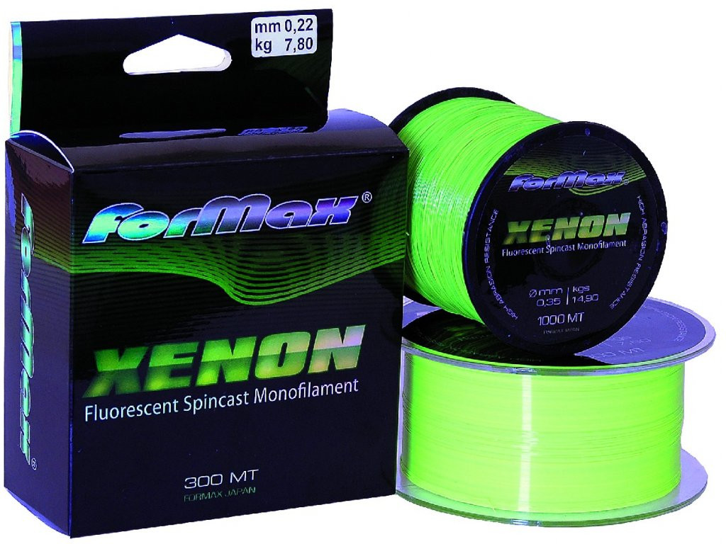 Formax Rybářský vlasec Xenon 1000m 0,18 0,22 0,35mm 0,18 mm / 4,4 kg