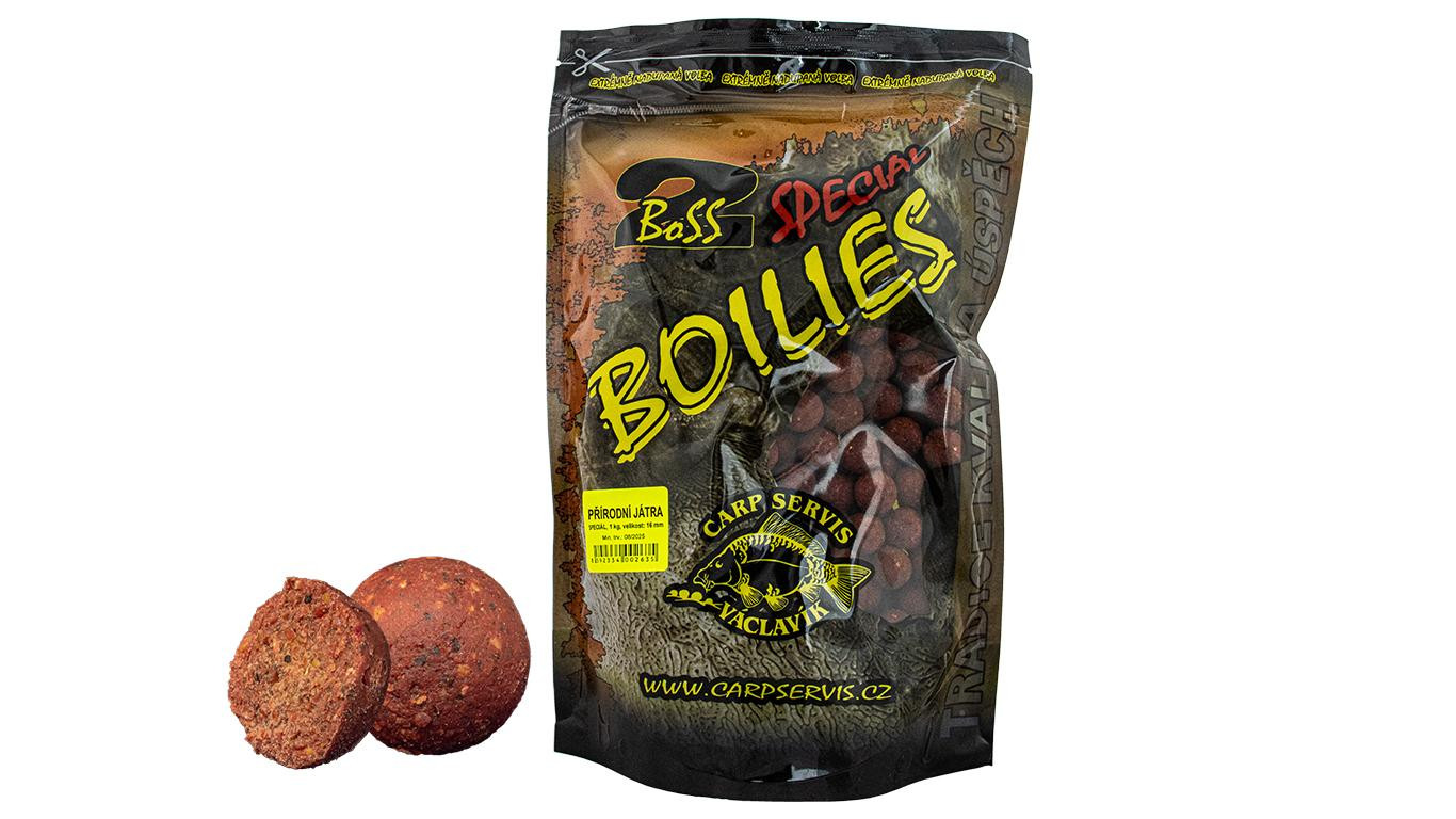 Carp Servis Václavík Boilies Boss2 Speciál Přírodní játra 1 kg