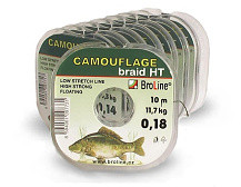 Broline Rybářská šňůra Broline Camouflage 10m na návazce Průměr 0,14mm / 10,3kg