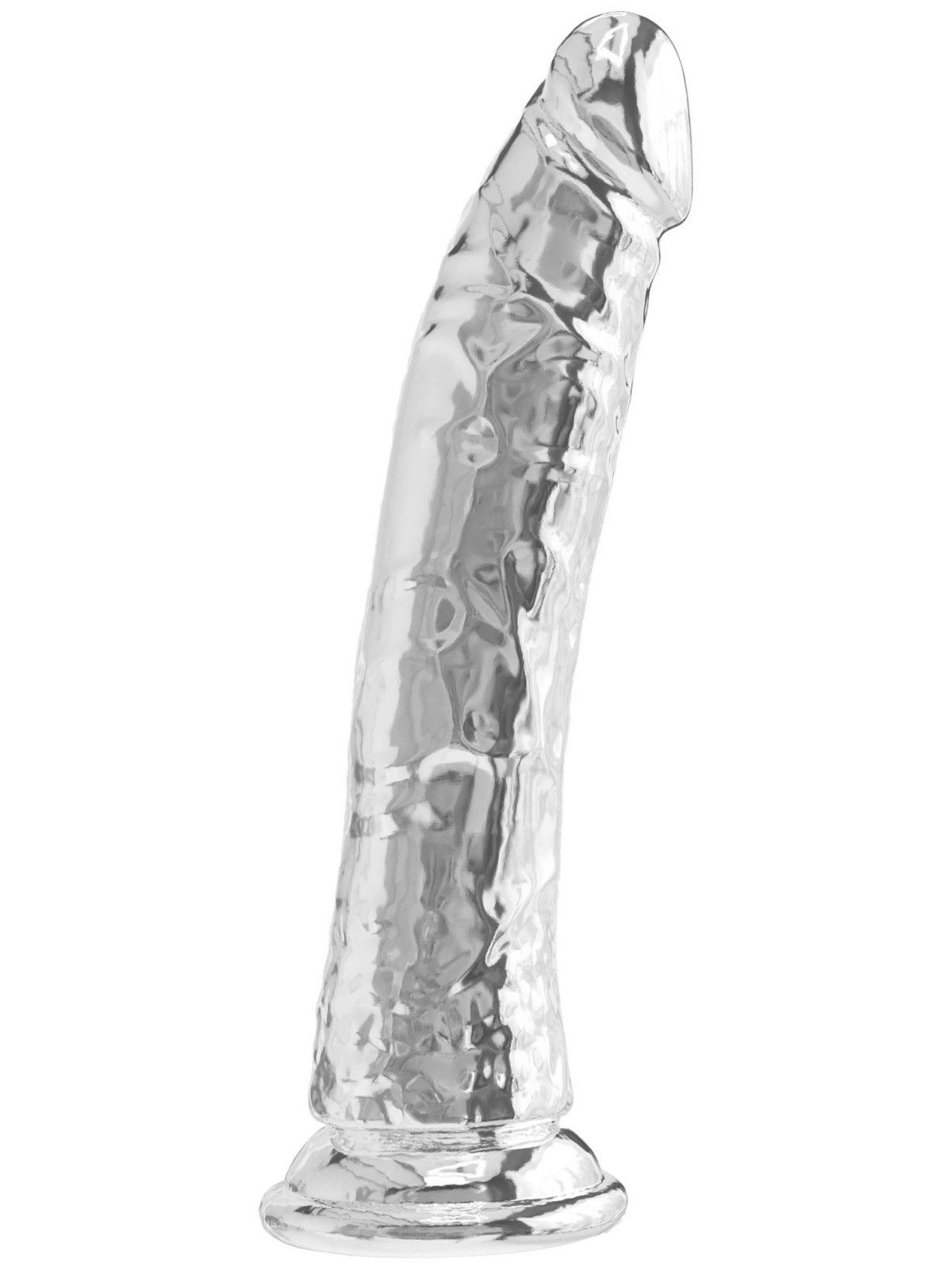 ToyJoy Transparentní realistické dildo s přísavkou Get Real 9" - TOYJOY