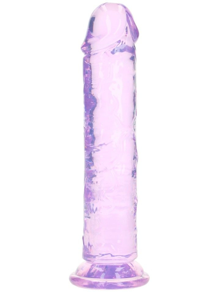 SHOTS Realistické dildo s přísavkou RealRock 8" - SHOTS (fialové)