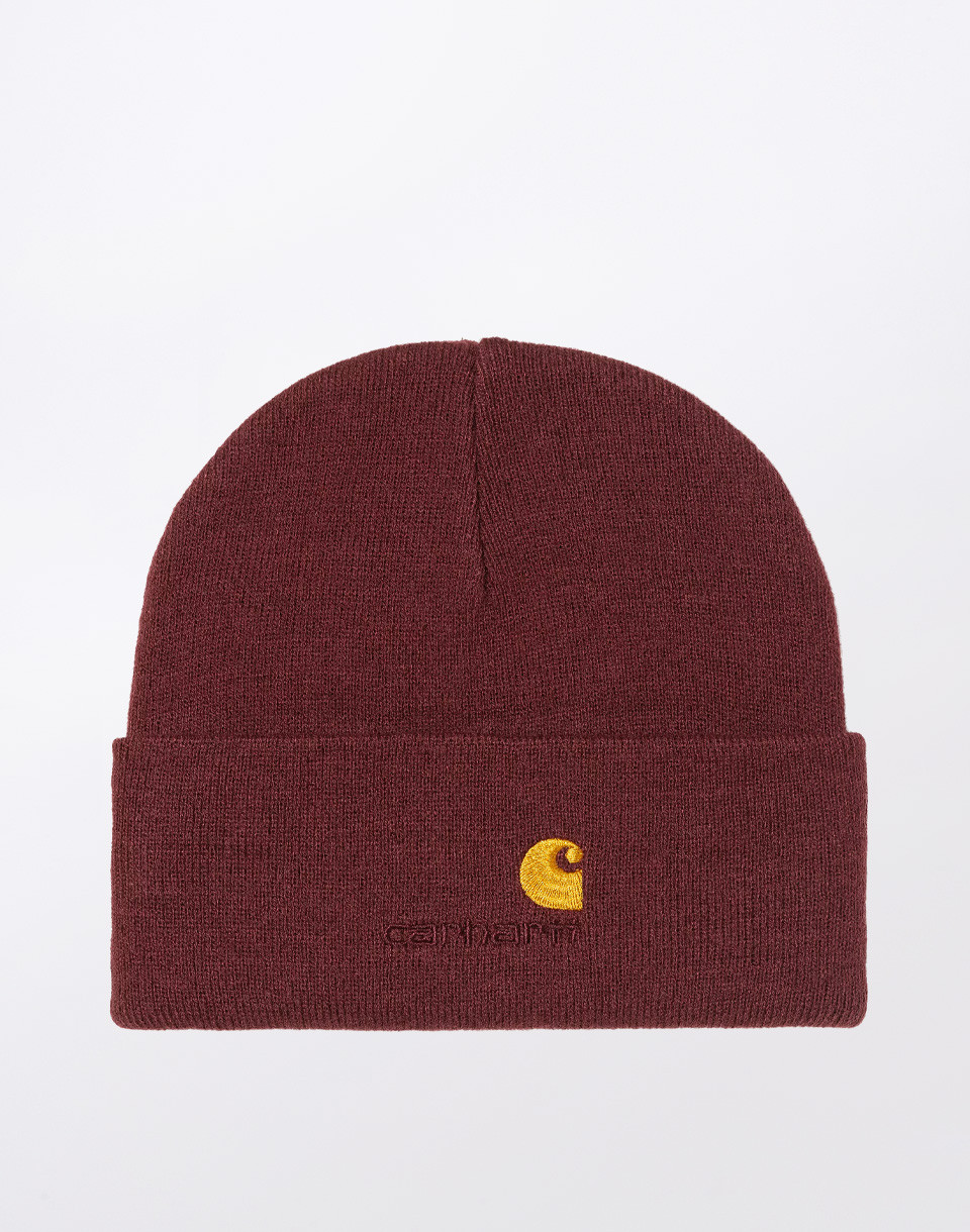 Carhartt WIP American Script Beanie Malbec