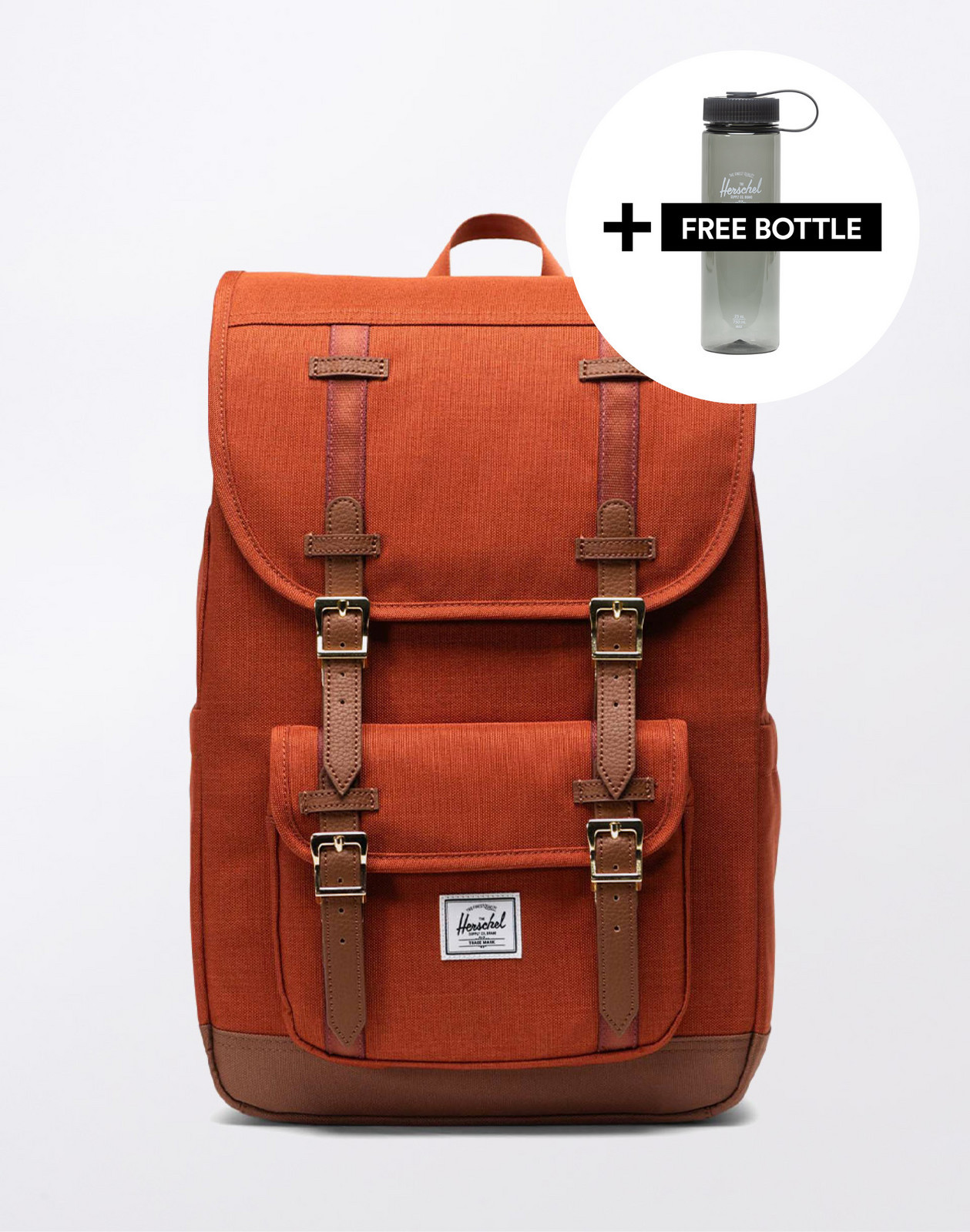 Herschel Supply Little America ™ Mid Arabian Spce Crshtch/Sdle Bwn 21 l