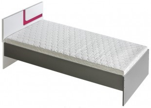 Casarredo Postel 90x200 cm APETTITA 12 antracit/růžová