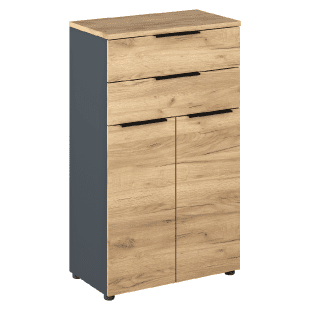 Tempo Kondela Skříňka, grafit/dub artisan, KLAUDIUS TYP 3