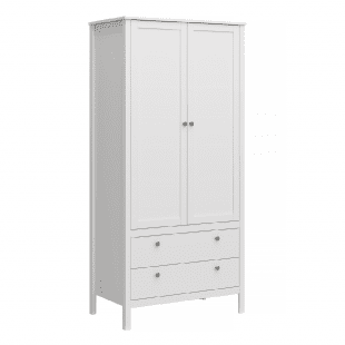 Tempo Kondela Skříň 2D2S, bílá, OLJE