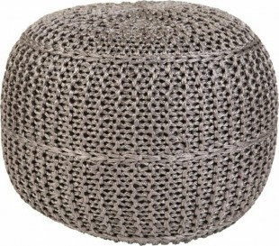 Vopi Pletený Exo Pouf grey