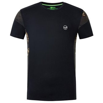 Korda rybářské tričko Cut Tee Black Varianta: vel. XL (KCL910)