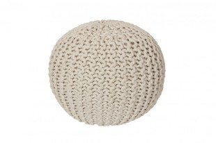 Neznámá Pletený puf Coolpouf 777 cream - Varianty: Pletený puf Coolpouf 777 cream