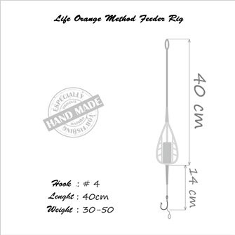 Life Orange Method Feeder Rig 50g