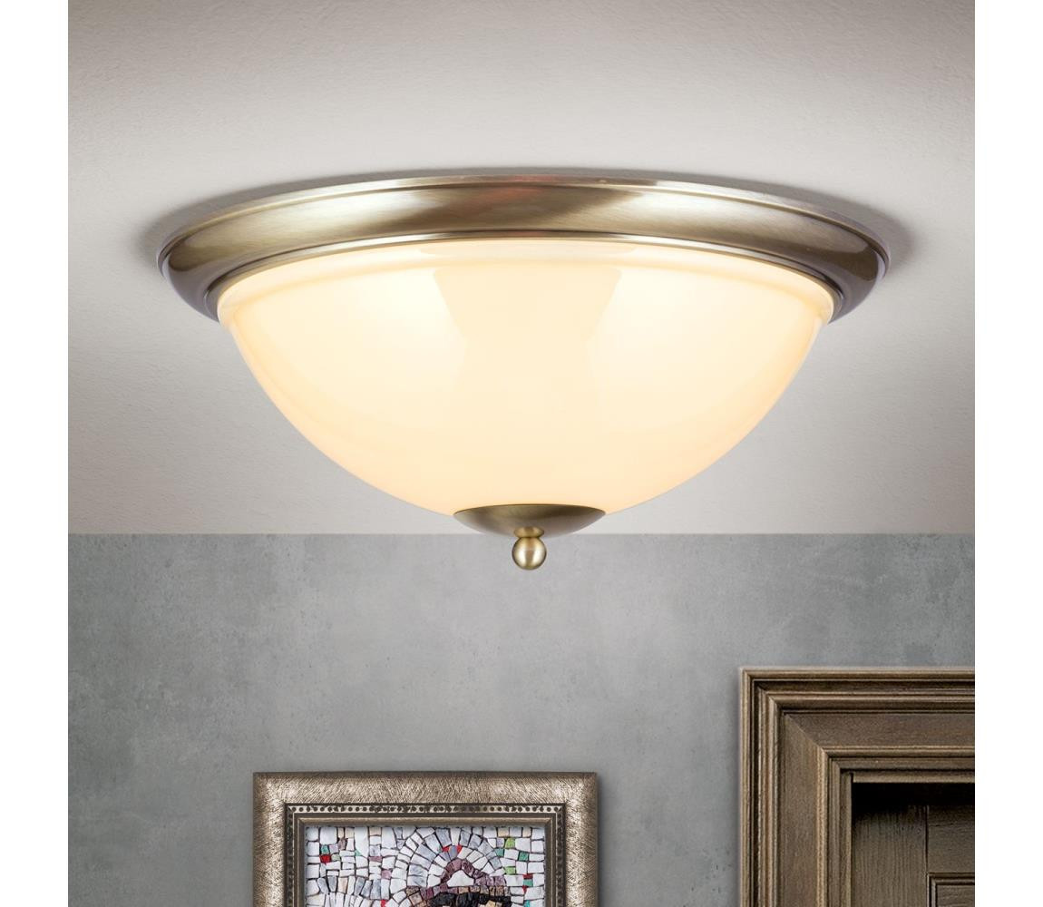 Orion Orion DL 7-677/50-Stropní svítidlo AUSTRIAN OLD LAMP 3xE27/60W/230V bronz/béžová