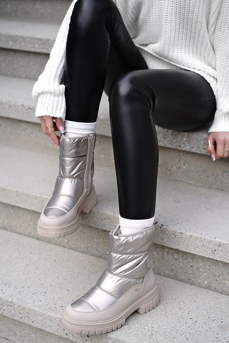 Světle béžové sněhule 5-26460