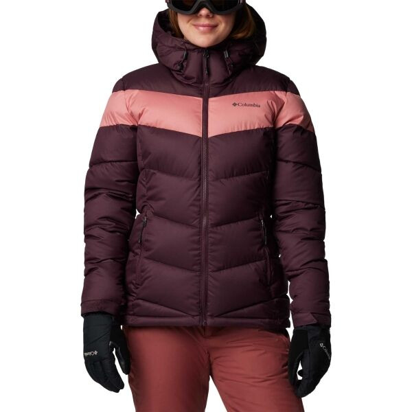 Columbia ABBOTT PEAK™ II INSULATED JACKET Dámská lyžařská bunda, vínová, velikost