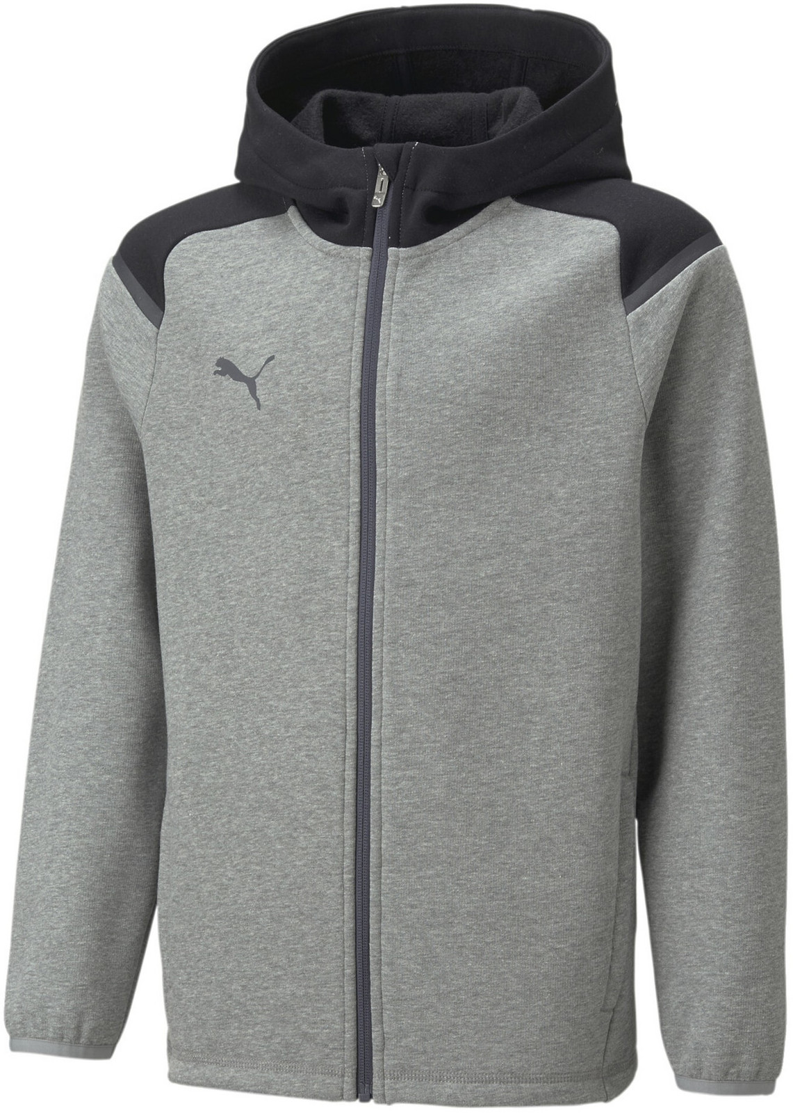 Mikina s kapucí Puma teamCUP Casuals Hooded Jkt Junior