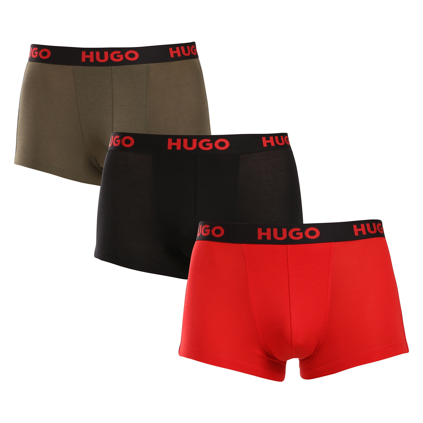 3PACK pánské boxerky HUGO vícebarevné (50496723 965) XXL, trenky / trenýrky