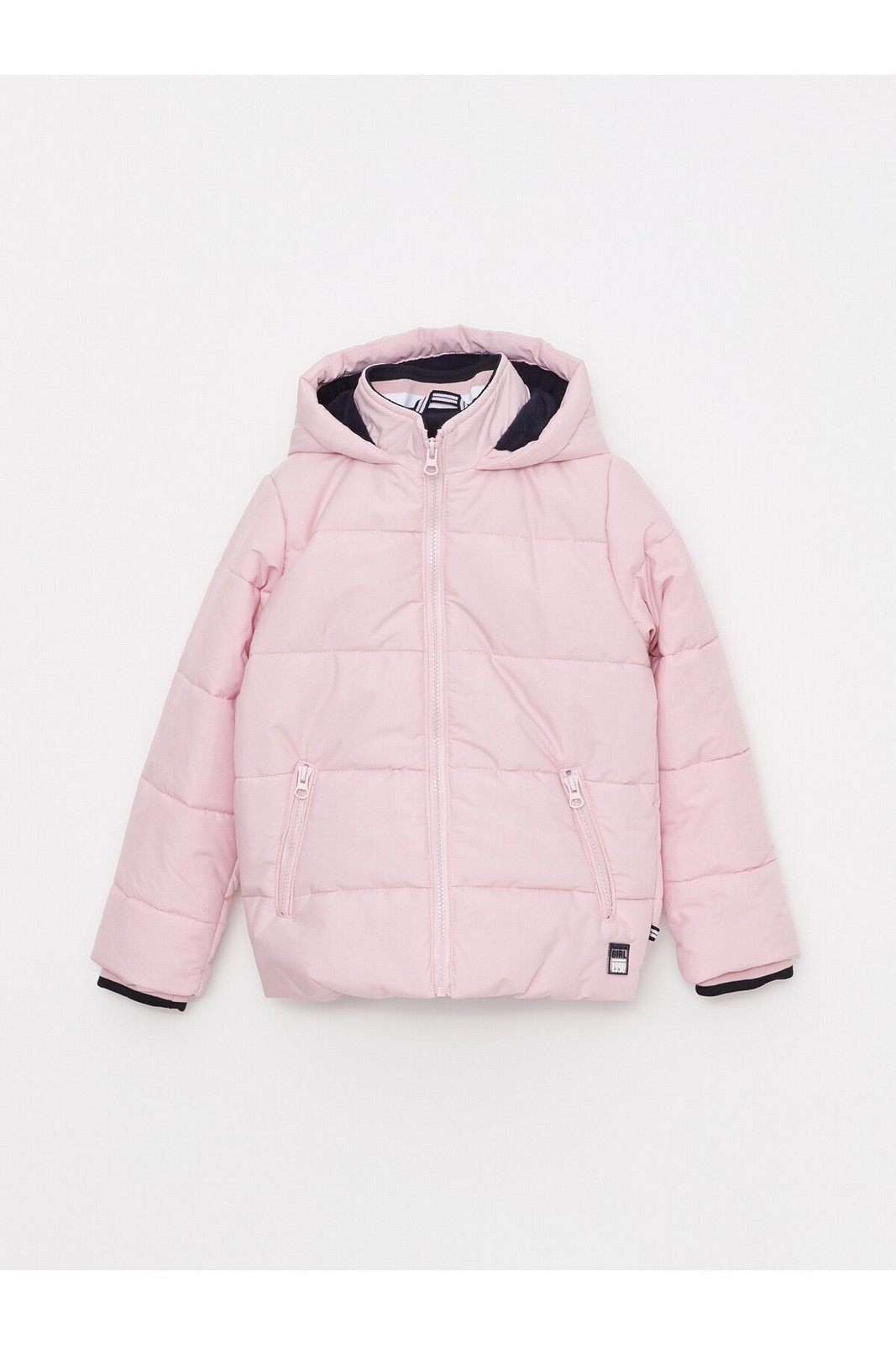 LC Waikiki Basic Girl's Puffer Coat with Hood