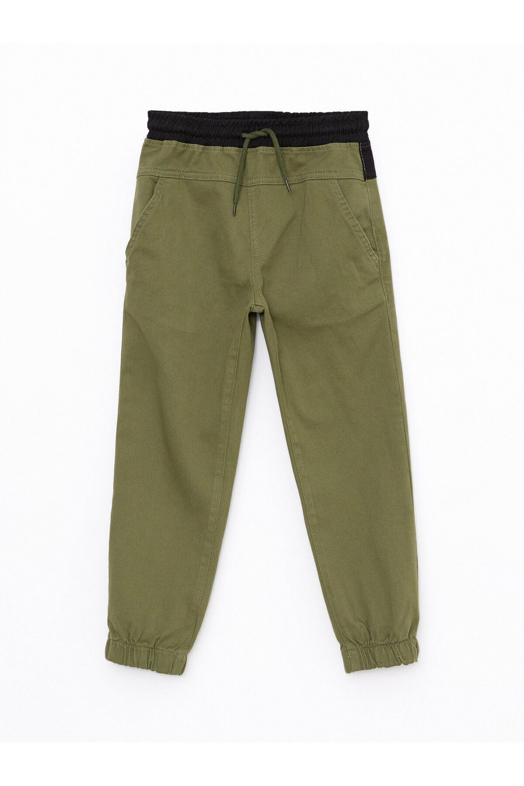 LC Waikiki Basic Gabardine Boy's Jogger Trousers with Elastic Waist