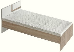 Casarredo Postel 90x200 cm APETTITA 12 dub jasný/bílá