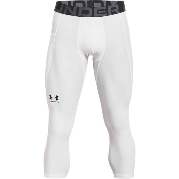 Under Armour HG ARMOUR 3/4 LEGGING Pánské kompresní 3/4 legíny, bílá, velikost