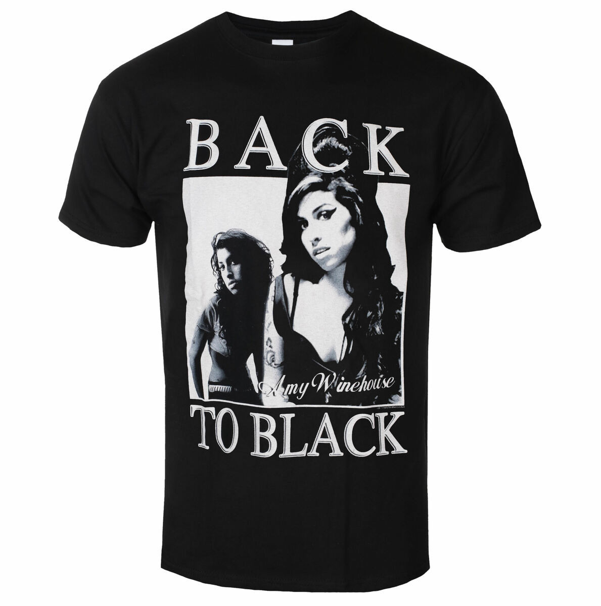 Tričko metal pánské Amy Winehouse - Back To Black - ROCK OFF - AMYTS06MB S