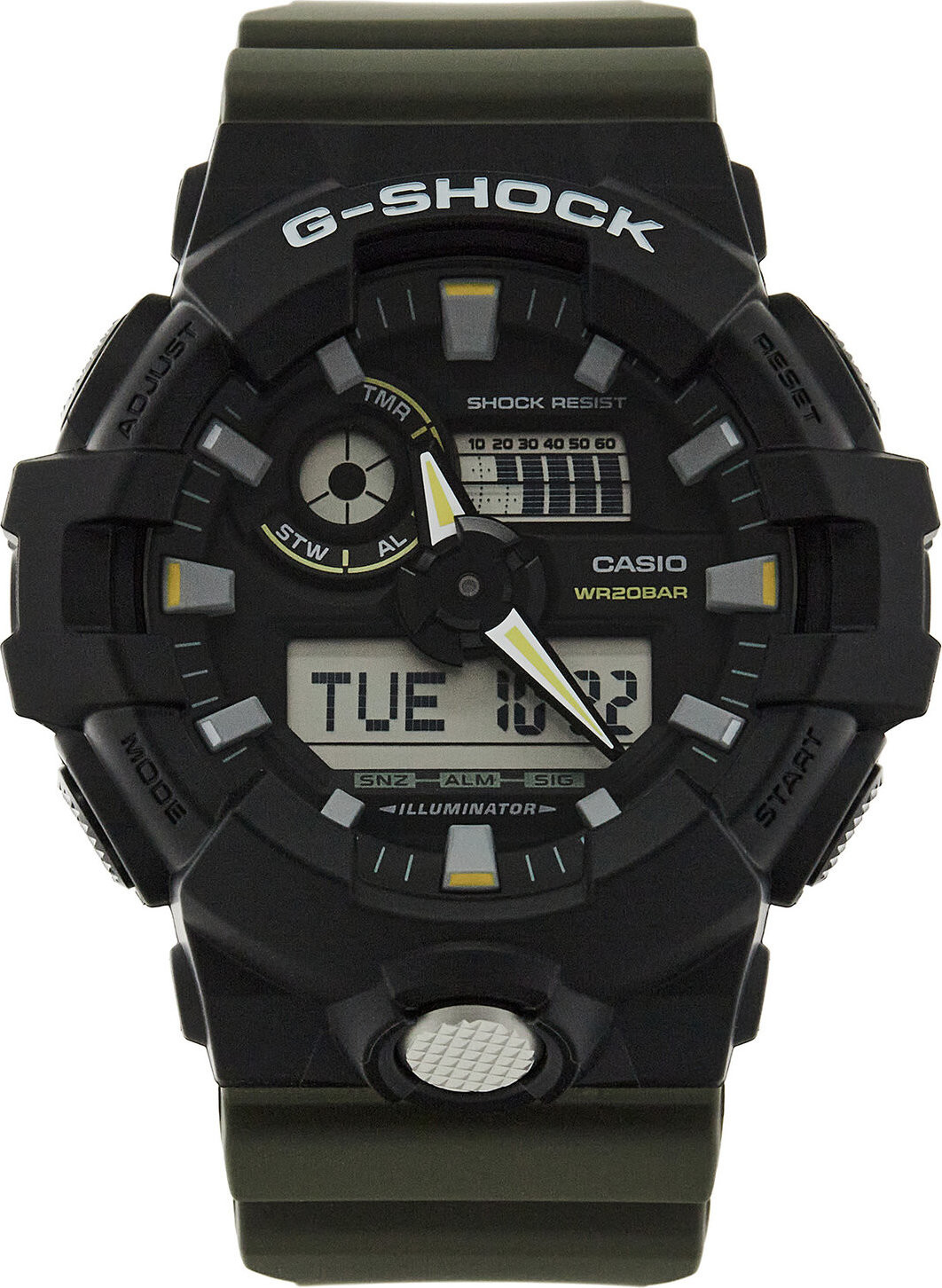 Hodinky G-Shock Two Tune Utility GA-710TU-1A3ER Hnědá