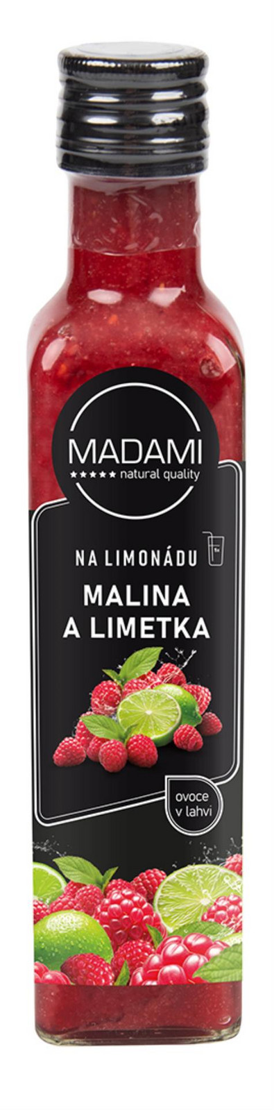 Koncentrát na limonádu - Malina a limetka, 250 ml