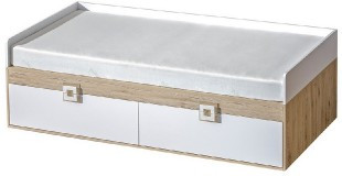 Casarredo Postel 90x200 NIKO 14 dub jasný/bílá