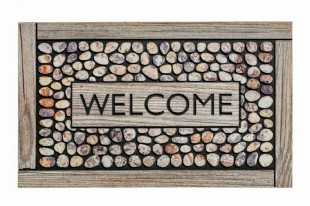 Vopi Rohožka 319 Residence 007 welcome framed pebbles