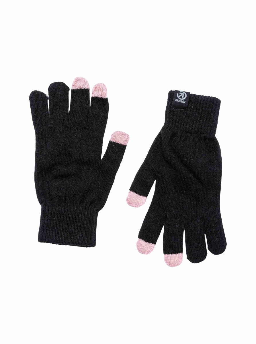 Rukavice meatfly boyd černá/růžová one size