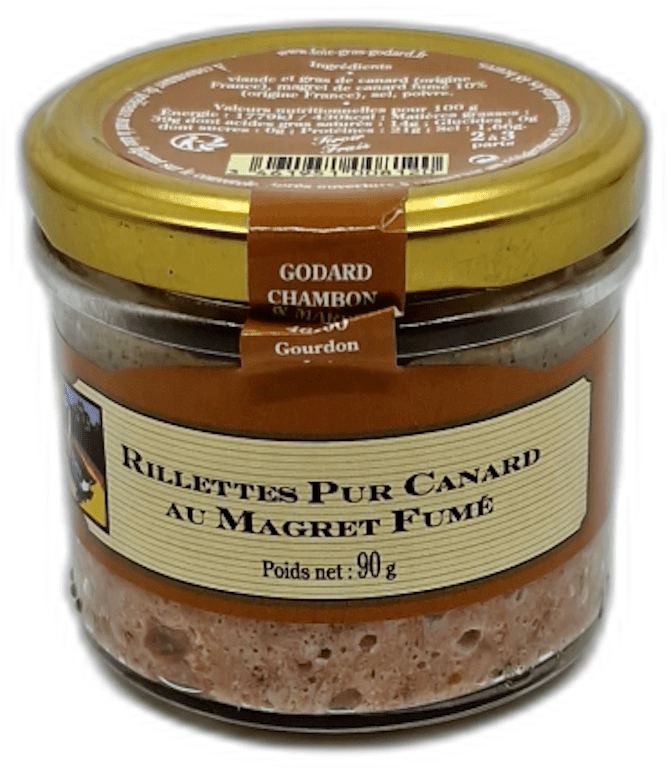 Godard Kachní rilety s foie gras 20%, 90g, Godard, Francie