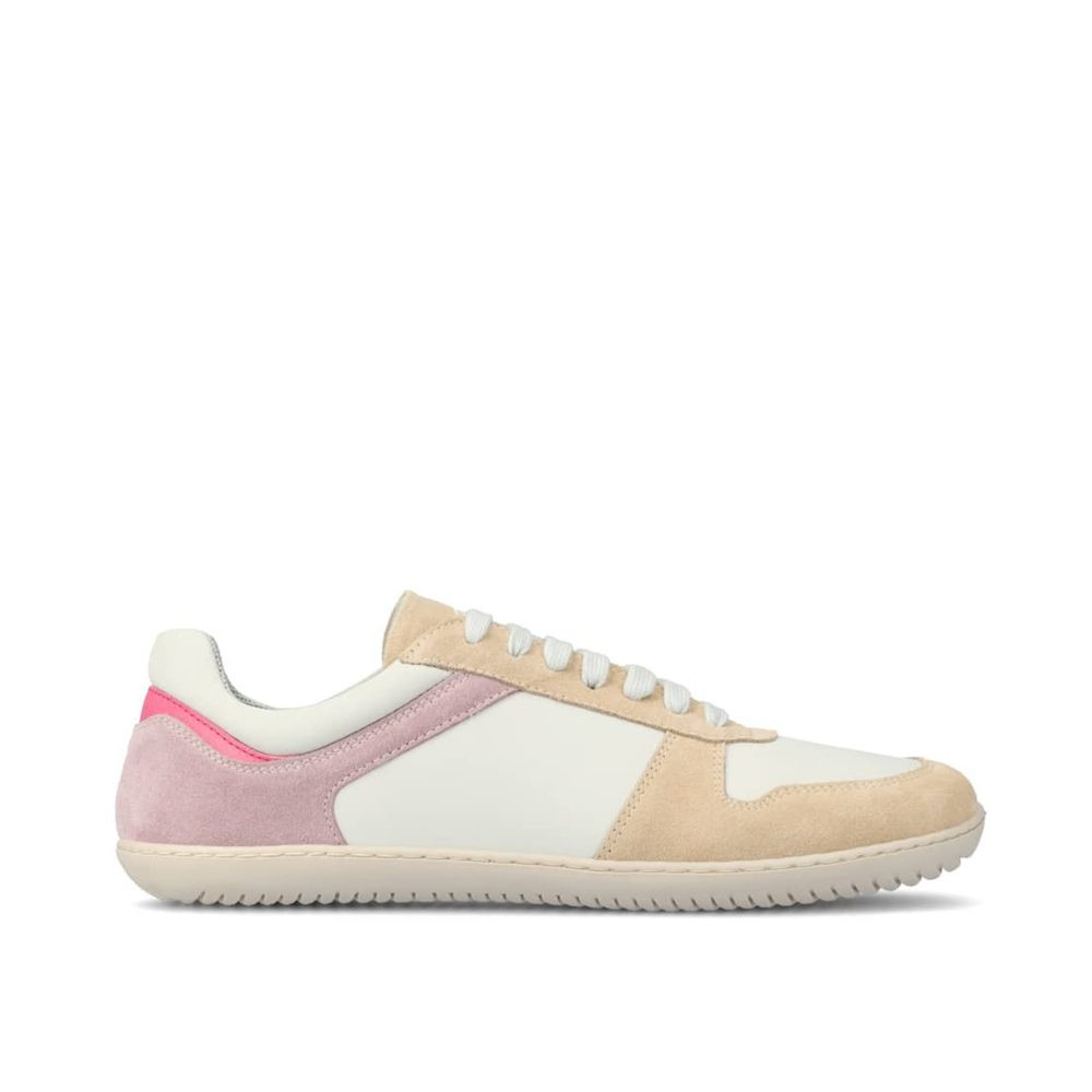 GROUNDIES ORLANDO WOMEN Off-white/Beige/Pink | Dámské barefoot tenisky - 40