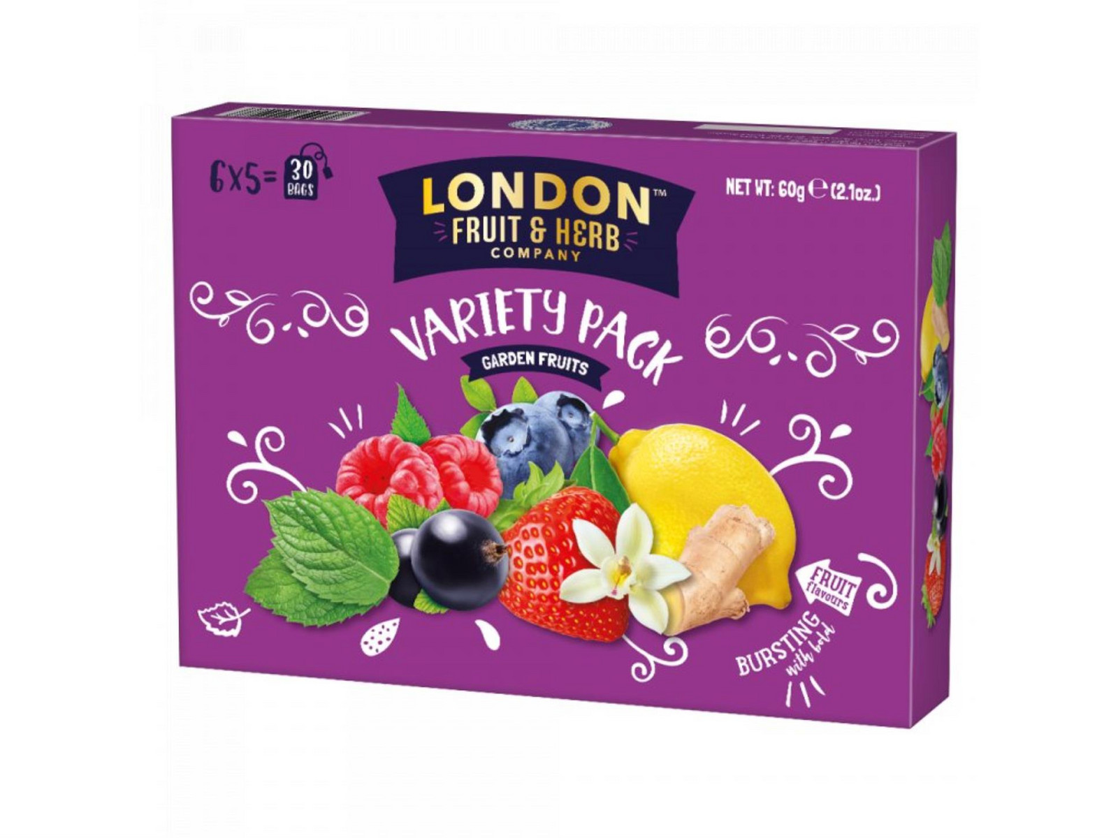 Kolekce čajů London Fruit & Herb - ovocné, zahradní plody, box 30 ks