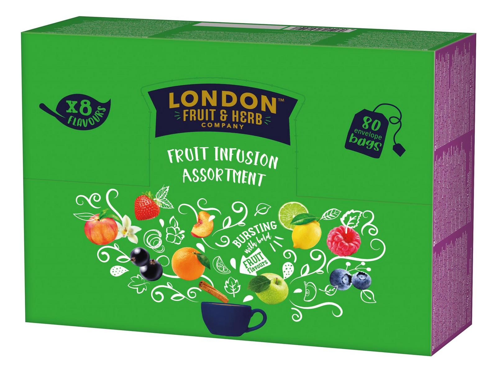 Kolekce čajů London Fruit & Herb - ovocné, směs, box 80 sáčků