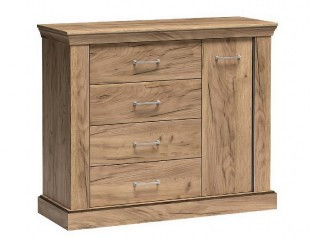 Casarredo GOLETA A2 komoda 1D4S barva dub kraft zlatý