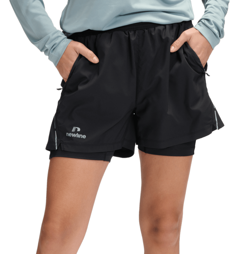 Šortky s podšívkou Newline nwlFAST 2 in 1 Zip Pocket Shorts