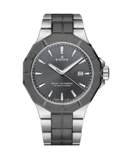 EDOX Delfin Quartz Date 53021-3GM-GIN